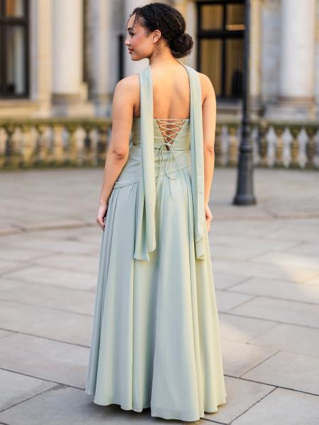 Abendkleid Aurora, salbeigrün