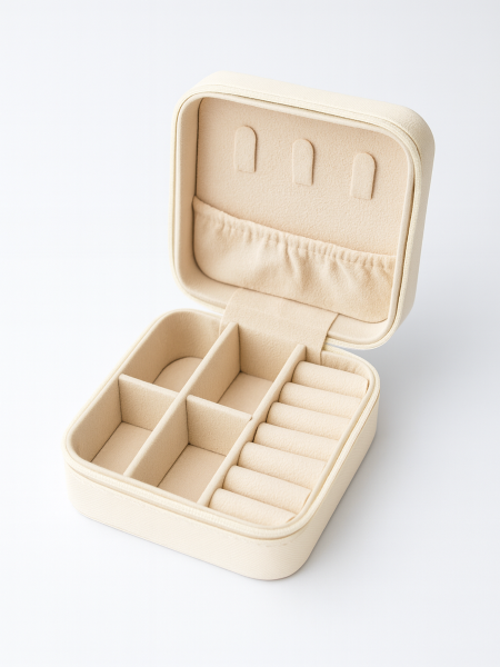 Reiseschmuckbox, weiß