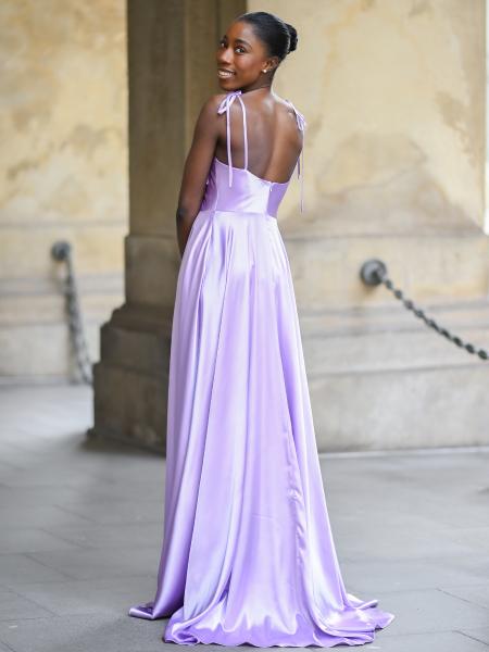 Satinkleid Camilla, flieder