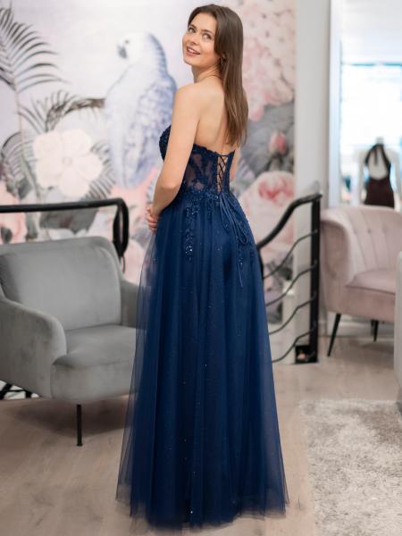 Ballkleid mit Tüll Sarah, dunkelblau