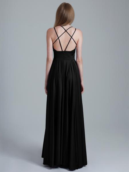 Satinkleid Coralie, schwarz