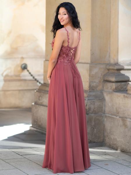 Abendkleid Loretta, teracotta