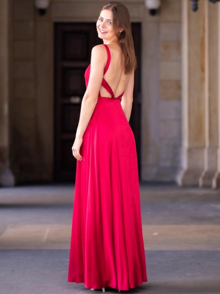 Abendkleid Hermine-Li, weinrot