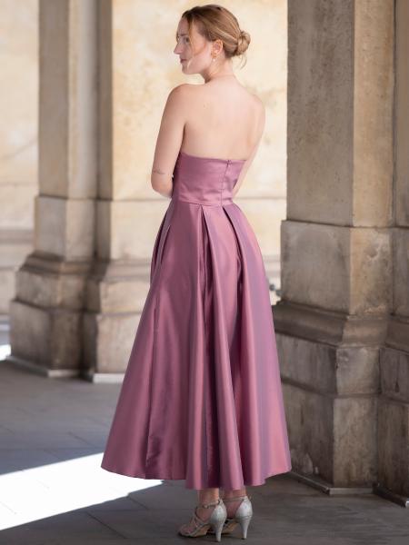 Abendkleid Midi Enya, rosa