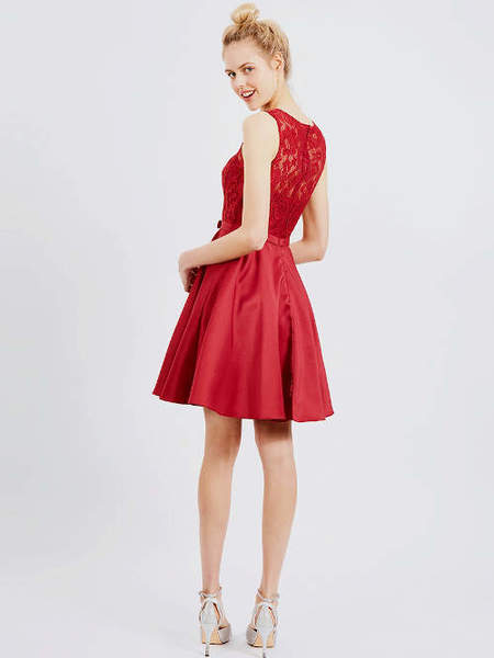 Cocktailkleid Xeneta, weinrot