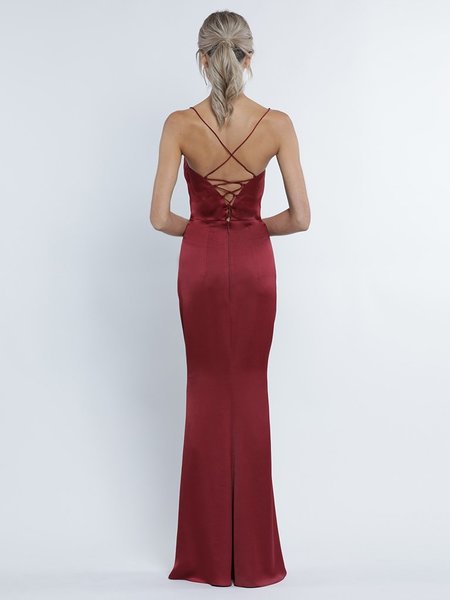 Abendkleid Elena, weinrot