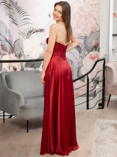 Abendkleid Ariana, weinrot