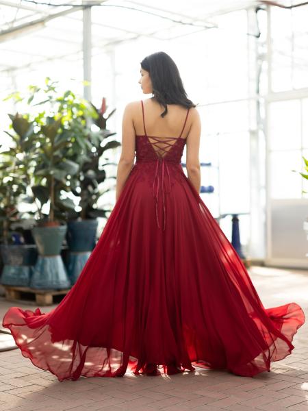 Abendkleid Marina, weinrot