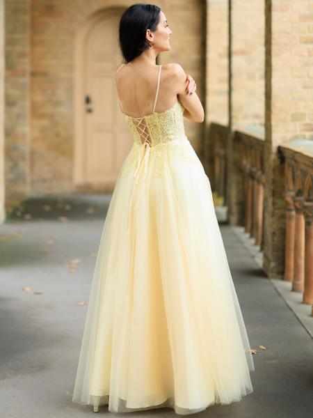 Ballkleid mit Tüll Sanja, gelb