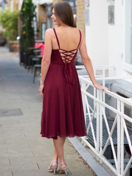 Cocktailkleid Nanni-Li, weinrot