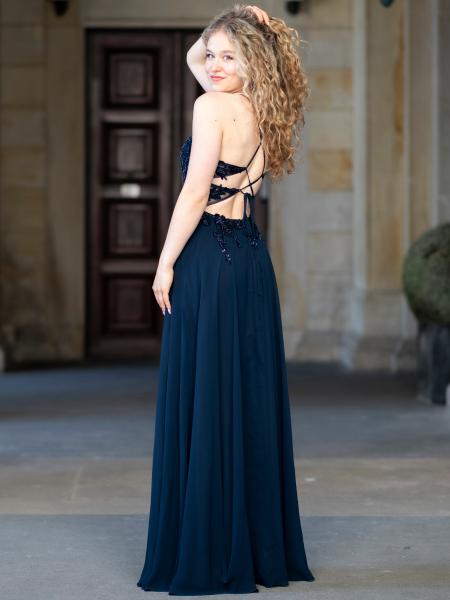 Abendkleid Iselda, dunkelblau