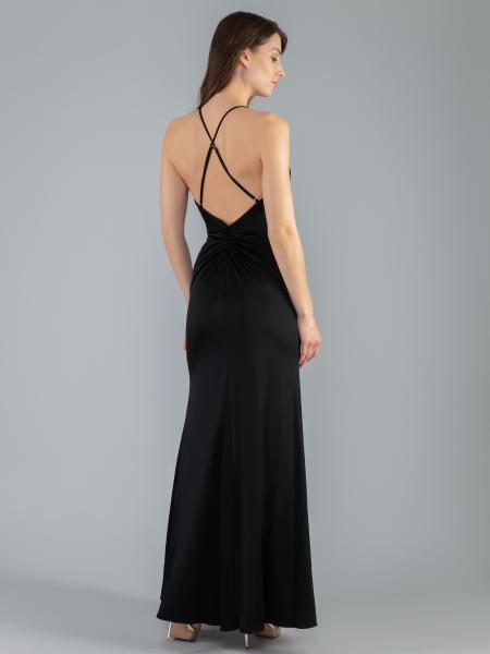 Rückenfreies Abendkleid Angele, schwarz