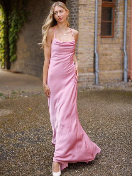 Satinkleid Celine, rosa