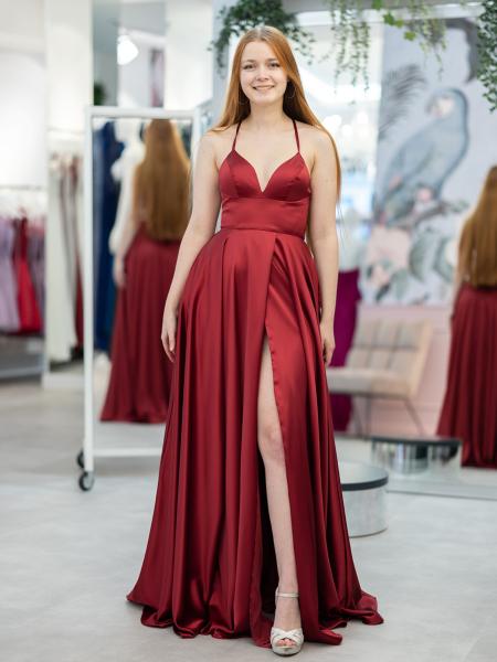 Abendkleid Harleen, weinrot