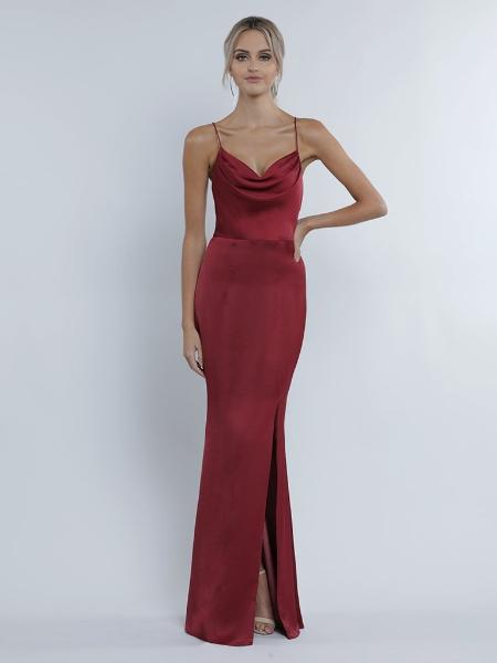 Abendkleid Elena, weinrot