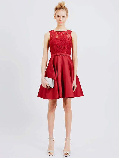 Cocktailkleid Xeneta, weinrot