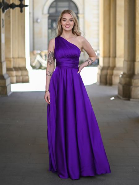 One-Shoulder Abendkleid Ayris, violett