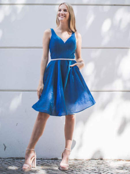 Cocktailkleid Helvie, blau