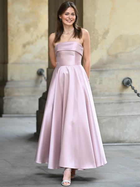 Abendkleid Midi Agnes, rosa