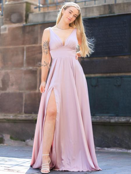 Satinkleid Sinja, rosa