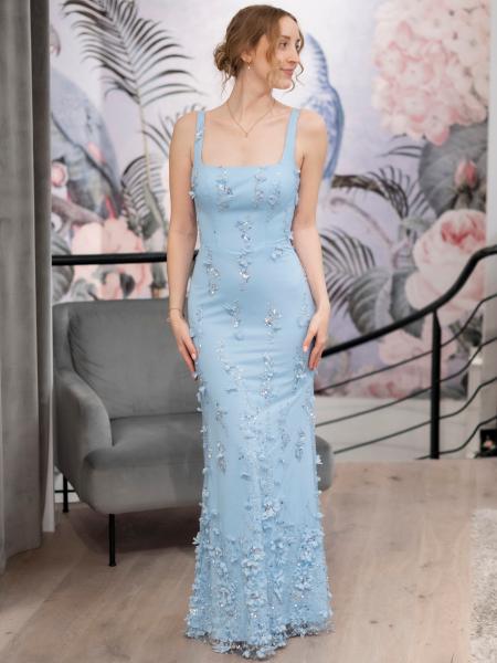 Abendkleid Rosalie, hellblau