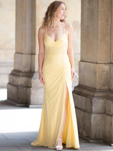 Abendkleid Vesna, gelb